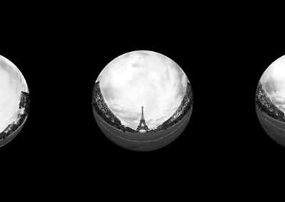 Polyptyque - La Tour Eiffel - Yaoundé au Champ de Mars - Photo montage